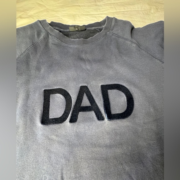Navy Ron Dorff Men’s “DAD” Appliqué Sweatshirt - Picture 3 of 7